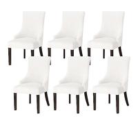 Leomix Velvet Stretch Wingback Side Chair Slipcover, Armless Wingback Chair Cover, Soft Sloping Armchair Covers, for Dining Room Banquet,J,6pack