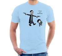 Leon and Mathilda The Professional Calvin and Hobbes Men's T-Shirt Sky Blue