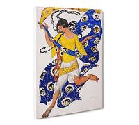 Leon Bakst The Butterfly Canvas Print | Gallery Wrapped 30mm Frame Wall Art | 20x14 inches | Ready to Hang | Modern Animals Picture | Living Room Bedroom Lounge Office