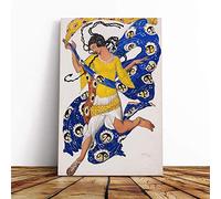 Leon Bakst The Butterfly Canvas Print | Gallery Wrapped 30mm Frame Wall Art | 20x14 inches | Ready to Hang | Modern Animals Picture | Living Room Bedroom Lounge Office