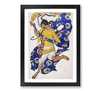 Leon Bakst The Butterfly Framed Print | A2 Black Framed Wall Art | Ready to Hang | Modern Animal Picture | Living Room Bedroom Lounge Office