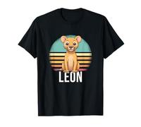 LEÓN - Cute Boy Name with Cute Lion T-Shirt