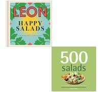 Leon Happy Salads By Jane Baxter, John Vincent & 500 Salads By Susannah Blake 2 Books Collection Set