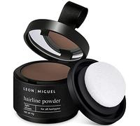LEON MIGUEL Hair Line Powder - Unisex Hair Repair Make Up - Hair Shadow Make Up - Instantly Covers and Conceals Receding Hairlines, Thinning Hair etc. - Waterproof | 4g (LIGHT BROWN)