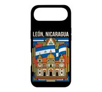 León Nicaragua Flag Cathedral Historic Landmark Retro Art Case for iPhone Air