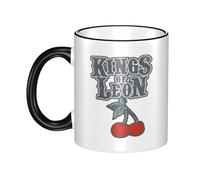 Leon Rock Band Kings Ceramic Coffee Mugs Drinking Mugs for Water and Milk Ceramic Coffee Cups with Handle