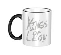 Leon Rock Band Kings Ceramic Coffee Mugs Drinking Mugs for Water and Milk Ceramic Coffee Cups with Handle