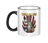 Leon Rock Band Kings Ceramic Coffee Mugs Drinking Mugs for Water and Milk Ceramic Coffee Cups with Handle