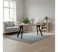 Leon Round Extendable Dining Table 90/180Cm Urban Oyster Space Saving Modern Design Compact To Large Fast Delivery