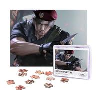 leon s kennedy Puzzles 500 Pieces Personalized Jigsaw Puzzles Photos Puzzle with Storage Bag Challenging Picture Puzzle for Adults Home Decor Wedding (52x38 CM)