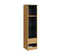 Leon Tall Shelving unit Oak 4 Shelves
