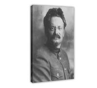 Leon Trotsky Portrait Canvas Art Poster And Wall Art Picture Print Modern Family Bedroom Decor Frame 12x18inch(30x45cm)