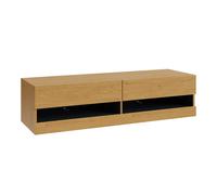 Leon TV Unit Oak 2 Shelves 2 Drawers