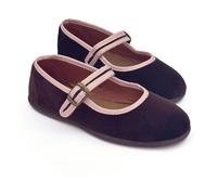 León Velvet ballerinas Chocolate 25EU