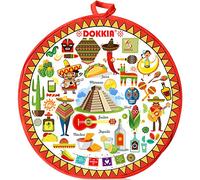 LEONAL Tortilla Warmer Taco 12 Inch Insulated Pouch Cloth - Microwave Use Fabric Bag to Keep Food Warm for up to One Hour (Fiesta Maracas Sombrero Serape Poncho)