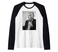 Leonard Bernstein American Conductor by Michael Grecco Raglan Baseball Tee