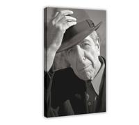 Leonard Cohen 23 Canvas Poster Wall Art Decor Print Picture Paintings for Living Room Bedroom Decoration Frame-style 12x18inch(30x45cm)