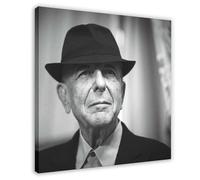 Leonard Cohen 36 Canvas Poster Bedroom Decor Landscape Office Room Decor Gift Frame-style 12x12inch(30x30cm)