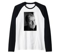 Leonard Cohen Hallelujah Songwriter Portrait By AJ Barratt Raglan Baseball Tee
