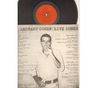 LEONARD COHEN - LIVE SONGS - LP vinyl