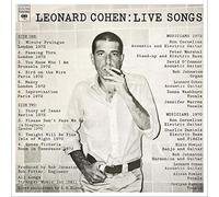 Leonard Cohen Live Songs Vinyl LP 2017 NEW