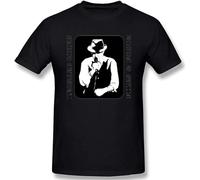 Leonard Cohen Logo Mans T Shirts Short Sleeves Crew Neck Tees Summer Tops XL Black