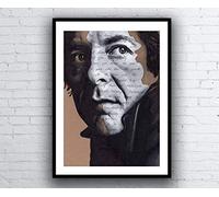 Leonard Cohen Portrait Drawing - signed Giclée art print with Hallelujah Lyrics - A5 A4 A3 Size poster Artwork