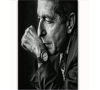 Leonard Cohen Sänger Musiker Star Poster Leinwand Malerei Home Wand Decor Bild 50x70cm