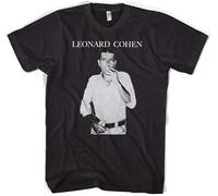 Leonard Cohen Tribute Mens T-Shirt Casual Cotton Unisex Black Tees Tops M