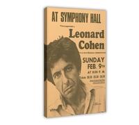 Leonard Cohen Vintage Konzert Poster Canvas Poster Bedroom Decor Landscape Office Room Decor Gift 12x18inch(30x45cm)