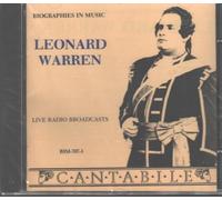 Leonard Warren: Live Radio Broadcasts by Leonard Warren (1992-12-21j