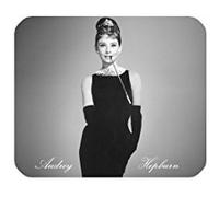 LeonardCustom- Personalized Rectangle Non-Slip Rubber Mousepad Gaming Mouse Pad / Mat- Audrey Hepburn -LCMPV790