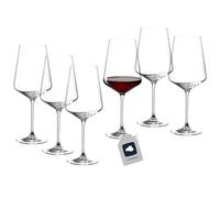 Set of Six Leonardo Puccini Red Wine Glasses/Goblets Transparent 750ml