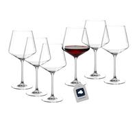 Leonardo "Puccini" collection Burgundy Wine Glasses set of 6