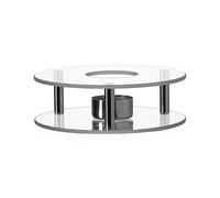 Leonardo 025521 Glass Silver Candelabra