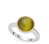 Leonardo 32018544 Women's Ring Stainless Steel Cat's Eye, 17, Stainless Steel, No Gemstone