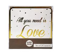 LEONARDO All You Need Is Love Coasters Set of 2