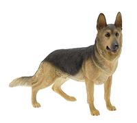 Leonardo Alsatian Black and Brown Shepherd Dog Ornament (Ideal for Dog Lovers)