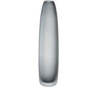 Leonardo Bellagio 036452 Flower Vase - Tall and Narrow Vase Made Glass - Handmade - Height 35 cm, Diameter 8 cm - Anthracite