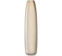 Leonardo Bellagio 036454 Flower Vase - Tall and Narrow Vase Made Glass - Handmade - Height 35 cm, Diameter 8 cm - Beige