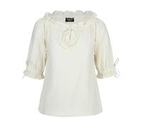 Leonardo Carbone Medieval Short Sleeve Blouse Vera Natural M