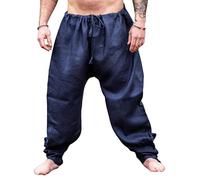 Leonardo Carbone® Viking Linen Trousers Men's Wodan - Men's Trousers, Lightweight Summer Trousers Men, Festival Outfit, Viking, Medieval Clothing, LARP, Cosplay, Casual Trousers - 100% Linen,