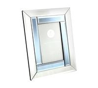 Leonardo Collection Smoke Glass Mirror Picture/Photo Frame 4X6inch, Silver, 24 x 19 x 12 cm