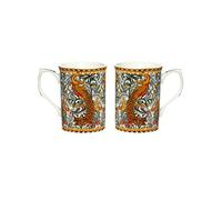 Leonardo Collection William Morris Peacock Tapestry Mugs Set of 2