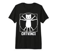 Leonardo Da Vinci Cat Premium T-Shirt