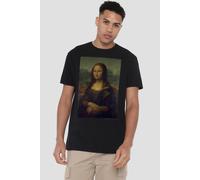 Leonardo da Vinci Mona Lisa (La Gioconda) T-Shirt, Black | Size: 3XL Leonardo da Vinci Black 3XL