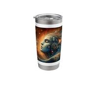 Leonardo Da Vinci Robot Woman Stainless Steel Insulated Tumbler