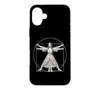 Leonardo da Vinci’s Fusion: Mona Lisa and the Vitruvian Man Case for iPhone 16 Plus