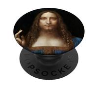Leonardo da Vinci Salvator Mundi Religious Jesus Christian PopSockets Adhesive PopGrip
