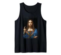 Leonardo da Vinci Salvator Mundi Religious Jesus Christian Tank Top